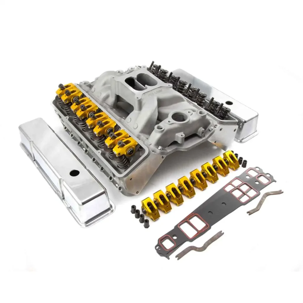 Speedmaster PCE435.1003 Fits Chevy SBC 350 Angle Plug Hyd Roller Cylinder Head Top End Engine Combo Kit